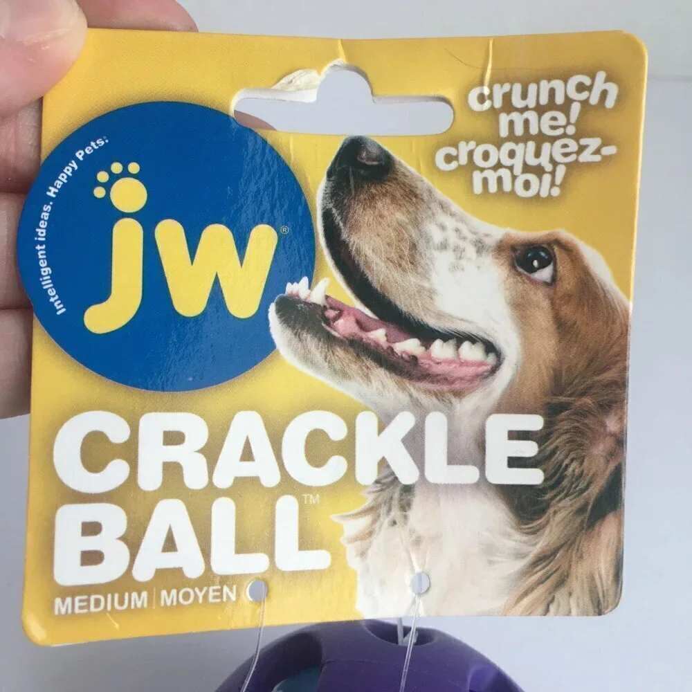 Dog Supplies - NEW JW Crackle Ball (Medium) & Hol-ee Football (Mini)